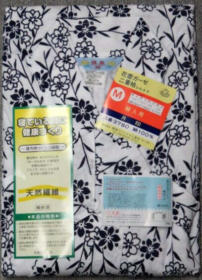 樂天商城 - ガーゼ寝巻　ガーゼねまき　ねまき　寝巻　二重ガーゼねまき　婦人用寝巻　M　L