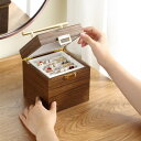 送料無料 木製ジュエルケース 母の日 ジュエリーボックス 大容量 宝石箱 母の日 プレゼント 木製 アクセサリース収納 木製 木 ピアス 収納ケース アクセサリ...