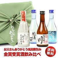 父の日 日本酒 早割 お酒 お父さんありがとう 風呂敷包み 金賞受賞酒の入った飲みきりサイズ 飲み比べ4本セット gift ミニボトル 冷酒 ミニ おしゃれ かわいい 送料無料 日本酒セット ギフト プレゼント 寒中見舞い 家飲み 応援 コロナ 2〜3人用 父の日ギフト プレゼント