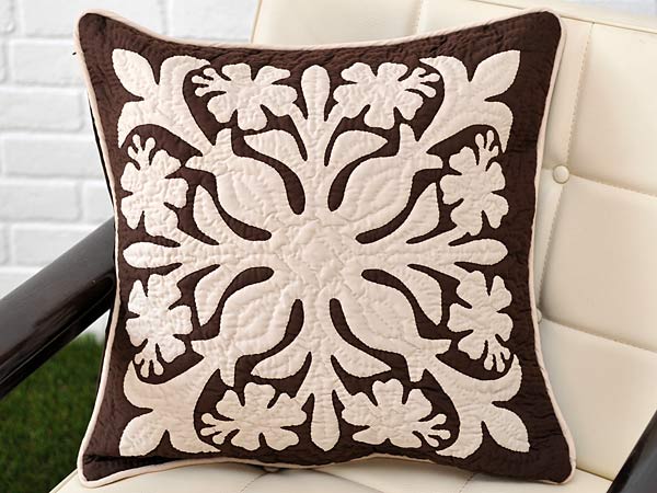 【楽天スーパーSALE】ハワイアンキルト キット しつけ済み クッションカバー キット 初心者 クッションカバー 45×45cm インテリア ハワイ ハワイアン ミウミントアロハ 【完成品ではございません】