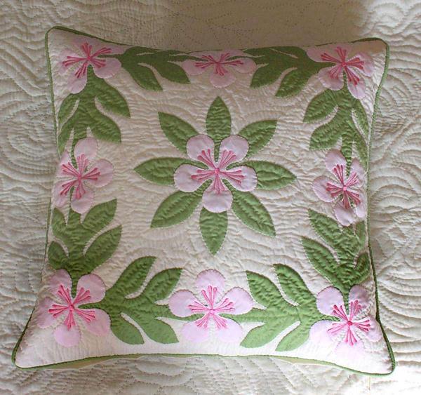 ハワイアンキルト キット 初心者 ハワイアンキルト キット しつけ済み 初心者 ハワイアンキルト キット クッションカバー 製作 作製 ハワイアンキルトクッションカバー ソファー 【完成品ではございません】