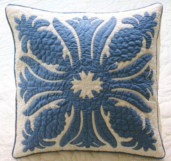 ハワイアンキルト キット しつけ済み クッションカバー キット 初心者 クッションカバー 45×45cm インテリア ハワイ ハワイアン ミウミントアロハ 【完成品ではございません】