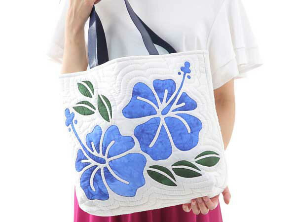 ハワイアン キルト キット バッグ 初心者 ハワイアンキルト キット ハワイアンキルト 生地 製作キット リバースアップリケ【完成品ではございません】