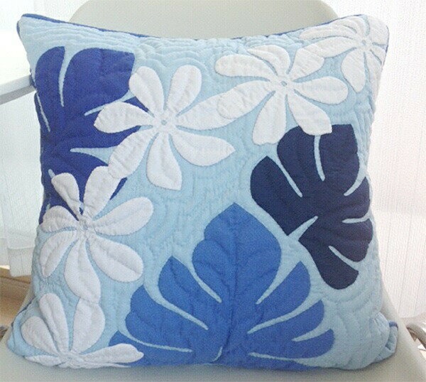 ハワイアンキルト キット しつけ済み クッションカバー キット 初心者 クッションカバー 45×45cm インテリア ハワイ ハワイアン ミウミントアロハ 【完成品ではございません】