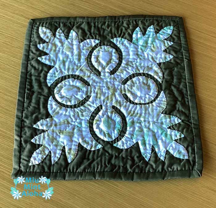 限定品【完成品ハワイアンキルト】ハワイアンキルトタペストリー【アウトレット】ハンドメイド　ハワイアンキルト 製作　手作り　即納のサムネイル