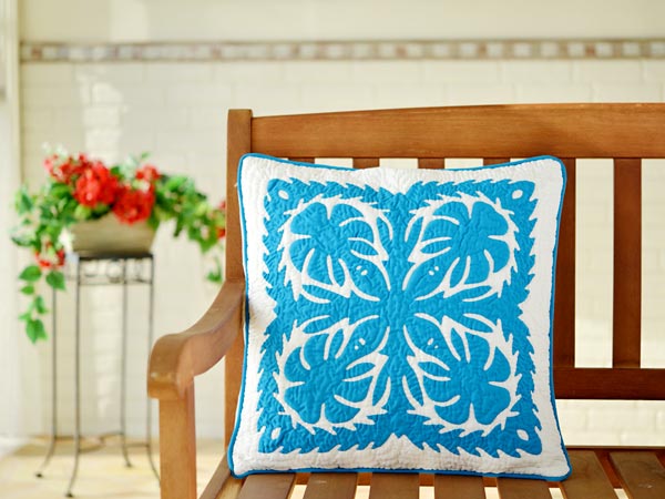 ハワイアンキルト キット しつけ済み クッションカバー キット 初心者 クッションカバー 45×45cm インテリア ハワイ ハワイアン ミウミントアロハ 【完成品ではございません】