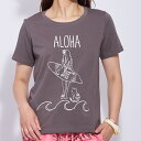 Tシャツ アロハ ミウミントアロハ シンプルロゴ オリジナルTシャツ 夏 おしゃれに着こなす シンプルデザイン Miu-Mint-AlohaオリジナルTシャツ ...