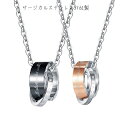 サージカルステンレス ネックレス 金属アレルギー対応 永遠の愛 リングネックレス メンズ レディース 男性 女性 お揃い ネックレス ステンレス チェーン ジル...