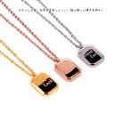 サージカルステンレス ネックレス レディース 金属アレルギー対応 シンプル メンズ Good Luck プレートネックレス つけっぱなし 錆びない 18kgp ...