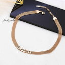 サージカルステンレス チョーカー レディース シンプル 金属アレルギー GOODLUCK メッシュ チェーン チョーカー 8mm幅 ステンレス つけっぱなし チ...