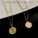 ステンレス ネックレス レディース 金属アレルギー対応 2連ネックレス リバーシブル メタル ネックレス 2連 スネークチェーン チョーカー ペタルチェーン k...