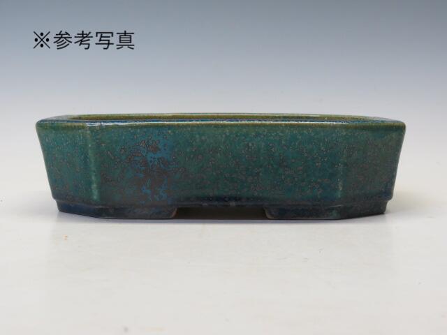 盆栽鉢 鴻陽 隅切り長方鉢　63 【作家鉢 常滑焼　日本鉢　盆栽小鉢 人気商品 代引手数料無料】 盆栽専門店 三浦培樹園