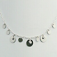 送料無料 丸メタル石付きジャラネックレス 安心安全の国産 日本製 M3013 日本代購流行生活代購館 Myjp 日本代購