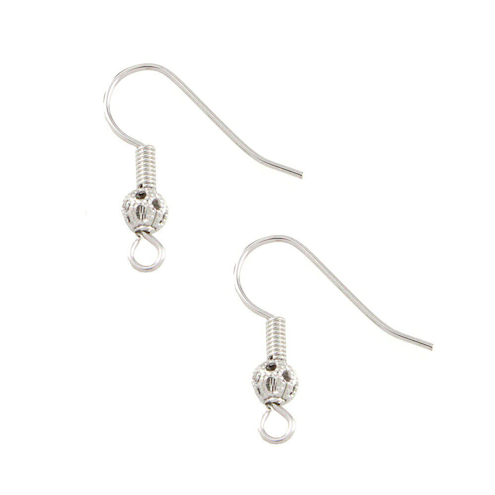 ピアス 2ペア4個 透かし玉フックピアス金具 ペア ニッケルフリー 国産 日本製 フック 金具 単品 パーツ アレルギーフリー DIY 金属アレルギー対応 レディース プレゼント ギフト おしゃれ かわいい シンプル 人気 上品 カジュアル miwaki-10007447 ジュエリーショップM サンプル画像2