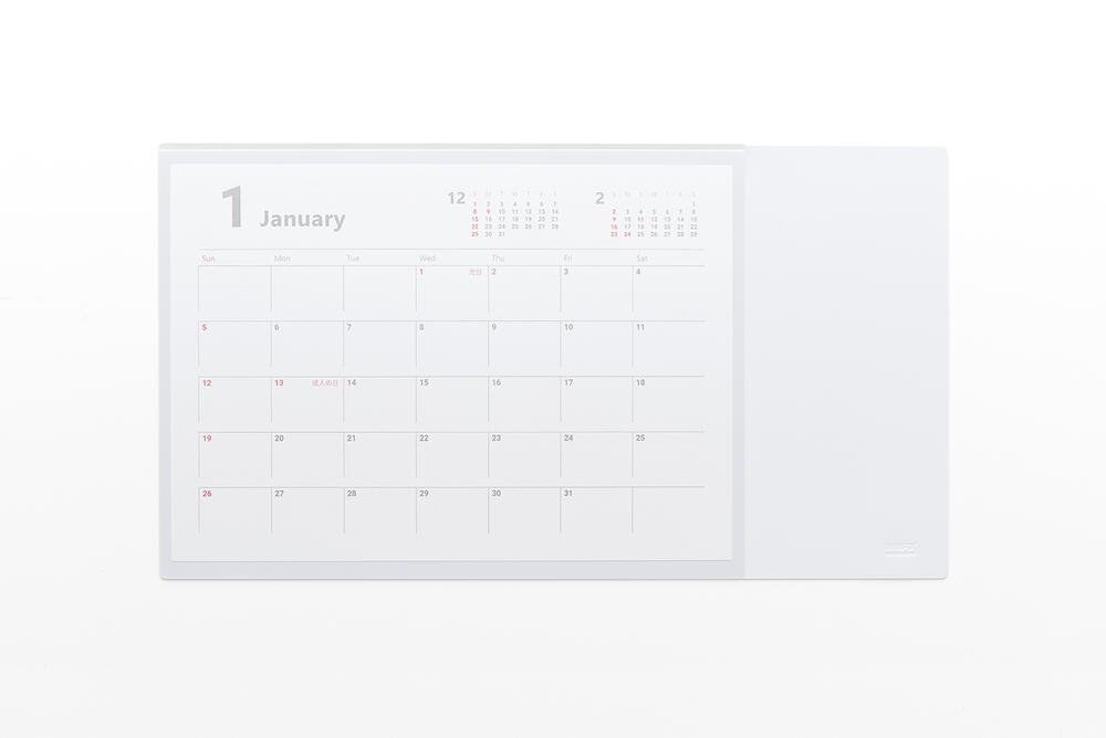 【楽天スーパーセール対象!】MIWAX Calendar+Deskmat MX-CA-W サイズ 420x230mm ホワイトテレワークマット在宅ワークマット