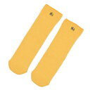 MOUNTEN マウンテン wool cotton rib tube socks yellow MA56-1438a