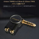 cooyin バランス変換プラグ 4.4mmオス→2.5mm 3.5mmメス 24K 金メッキ 3ポートバランス L型 切れ防ぎ 耐摩耗 抗酸化 安定 SONY プレーヤー