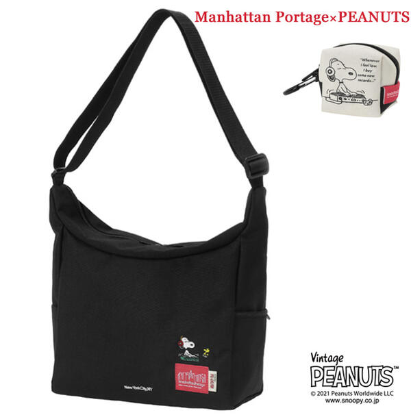 Manhattan Portage　マンハッタンポーテージ　PEANUTS/SNOOPY　スヌーピー　Bed-Stuy Shoulder Bag　ショルダーバッグ