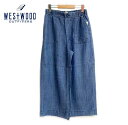 WESTWOOD OUTFITTERS　ウエストウッドアウトフィッターズ　テンセルリネンデニム ワイドパンツ