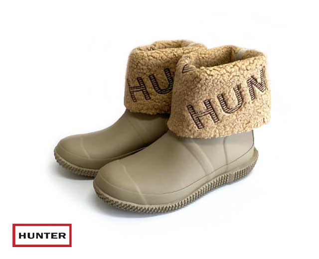 HUNTER ハンター　W IN/OUT LOGO INSULATED BOOT　インアウト インシュレイテッド ハンターロゴステッチ ブーツ　レインブーツ　長靴　ウィンターブーツ