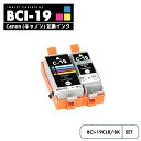 【送料無料】BCI-19BK BCI-19CLR CANON 2個 