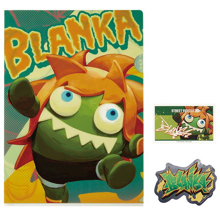 一番くじ ストリートファイター6 H賞 クリアファイル＆ステッカー BLANKA 単品 ブランカ STREET FIGHTER 6 格闘ゲーム アニメ キャラ グッズ レア