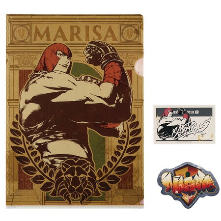 一番くじ ストリートファイター6 H賞 クリアファイル＆ステッカー MARISA 単品 マリサ STREET FIGHTER 6 格闘ゲーム アニメ キャラ グッズ レア
