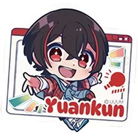 送料無料 キラぷるステッカーカラフルピーチ2 ゆあんくん 単品 からぴち ガチャ キャラ グッズ シール カプセル 誕プレ レア フィギュア ご当地