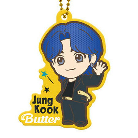 送料無料 TinyTAN ラバマスグミ Jung Kook 単品 ジョングク BTS 防弾少年団 Butter 食玩 ガシャポン グッズ ストラップ カプセル バンダイ 誕プレ レア フィギュア ご当地 キャラ マスコット