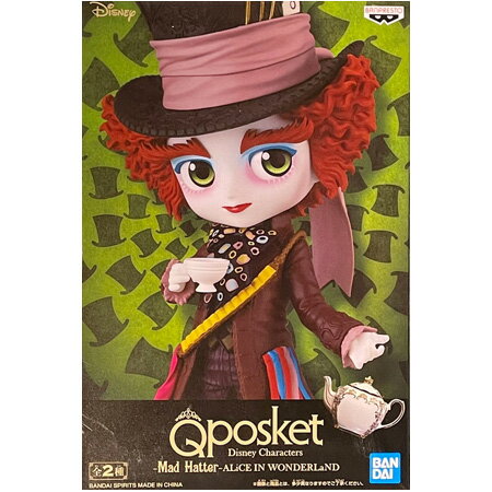 送料無料 Q posket Disney Characters Mad Hatter ALiCE IN WONDERLaND マッドハッター 通常カラー 不思議の国のアリス ディズニー キューポス キューポスケット フィギュア アニメ プライズ バンプレスト グッズ ストラップ 誕プレ 模型 おもちゃ