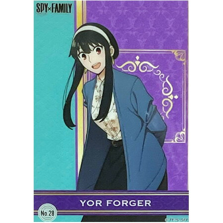 送料無料 SPY×FAMILY クリアカードコレクションガム No.28 YOR FORGER 単品 ヨル・フォージャー スパイファミリー エンスカイ アニメ キャラ グッズ ストラップ カプセル ガチャ 誕プレ レア フィギュア ご当地 食玩 クリアカード