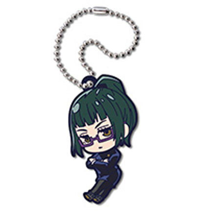 送料無料 呪術廻戦 でふぉラバ！ 呪術廻戦キーホルダー 禪院 真希 単品 ぜんいん まき ガチャ じゅじゅつかいせん 呪術 ジャンプ グッズ ストラップ ラバー カプセル 誕プレ レア フィギュア ご当地 タカラトミーアーツ