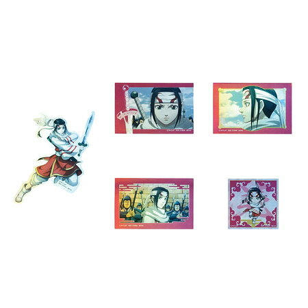 送料無料 一番くじ 春秋戦国大戦キングダム The Animation 知と武の両輪 I賞 ホログラムステッカーセット 羌瘣 単品 きょうかい アニメ キャラ グッズ レア