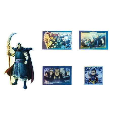 送料無料 一番くじ 春秋戦国大戦キングダム The Animation 知と武の両輪 I賞 ホログラムステッカーセット 王齮 単品 おうき アニメ キャラ グッズ レア