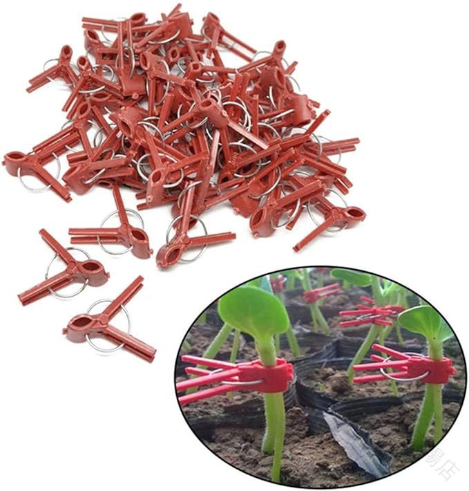 材質：プラスチックサイズ：3.5*2.5cm茎を傷つけにくい仕様の接ぎ木クリップです。取り付けが簡単です。ナス、メロン、西瓜、キュウリなど果菜類の植物に適しています。パッケージ：100個セット 【原産国／製造国: 中国】 .接木クリップ 100個セット キュウリ ナス メロン 苗 接ぎ木クリップ プラスチック製 誘引クリップ 野菜 果物 接木用 園芸用品 園芸資材 ガーデニング 家庭菜園 育苗 栽培 支柱固定 植物固定 農業用 園芸クリップ。苗の接ぎ木、野菜栽培、果物栽培、家庭菜園、ベランダ菜園、育苗作業、誘引作業に使いやすい人気ランキング定番用品です。。 指定された配送時間は承っておりません。【MIXNA - 楽天市場店】