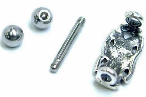 シュライン ストレートバーベル 16ゲージ 16G 軟骨ピアス アンテナ ヘリックス 眉ピアス アイブロウ アイブロー ボディピアス メンズ レディース シールド デコレーション 低アレルギー サージカルステンレス316L 18Gに変更可能