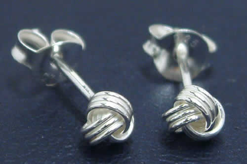 フュージョンスタッドピアス/1ペア 小さい スモールサイズ 毛糸玉のよう 20G 20ゲージ 両耳 シルバー92..