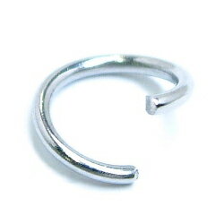 SUS316Lステンレス丸カン(L) 外径8mm 8.0mm 太さ1mm 1.0mm 1個販売 サージカルステンレス316L マルカン 〇カン 丸カン 丸環 丸...