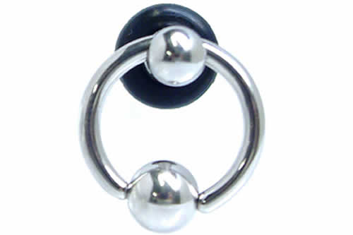 [ 6G 個性的 コラボ ボディピアス] プラグッチ（キャプティブビーズリング 16G ） 6ゲージ 6Ga ボディーピアス サージカルステンレス316L メンズ レディース 16ゲージ キャプティブリング ゴムキャッチ ボディーピアス オモシロ ラバーキャッチ 耳 軟骨 ホールトゥピアス