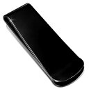 ブラックステンレスマネークリップ 黒色 シンプル プレーン サージカルステンレス316L 丈夫で高級感あり ギフト メンズ レディース 大人 お金を挟む お札 ...