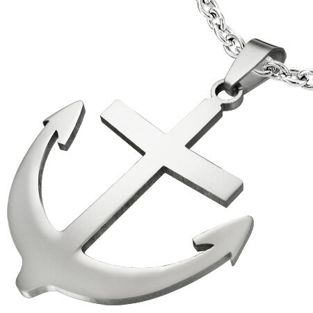 アンカークロス ステンレスペンダント 人気 十字架 イカリ 錨 碇 マリン サージカルステンレス316L ネックレス パーツ メンズ レディース トップ ペア ...
