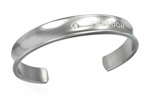 ステンレスフリーダム バングル アームレット 腕輪 サージカルステンレス316L メンズ レディース 腕輪 手首 アクセサリー 二の腕 フリーサイズ 腕 ブレス...