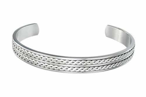 ダブルチェーン ステンレス バングル アームレット 腕輪 サージカルステンレス316L メンズ レディース 腕輪 手首 アクセサリー 二の腕 フリーサイズ 腕 ...