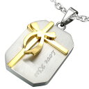 FOR YOUステンレスペンダントトップ リボン ゴールド ギフトボックス おもしろ 3D ユニーク サージカルステンレス ネックレス パーツ メンズ レディー...