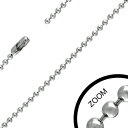 2mmボールステンレスチェーン ステンレスネックレス サージカルステンレス316L メンズ レディース ネックレスチェーン チョーカー 首飾り シンプル プレー...