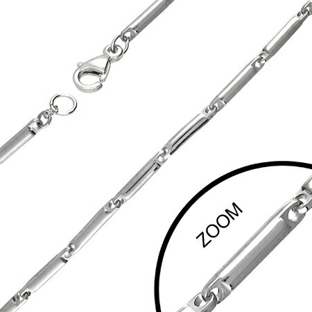 3.0mmバンブーサージカル ステンレスチェーン ステンレスネックレス サージカルステンレス316L メンズ レディース ネックレスチェーン チョーカー プレゼント クリスマス 首飾り アクセサリー シンプル プレーン 男子 女子 長い 短い ロング ショート 細め 細い スリム 3mm