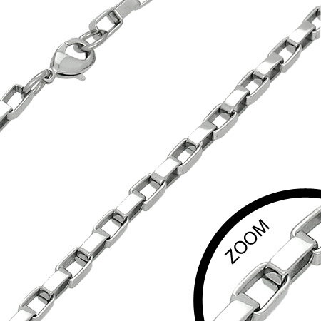 4mmボックス ステンレスチェーン ステンレスネックレス サージカルステンレス316L メンズ レディース ネックレスチェーン チョーカー プレゼント ギフト ...