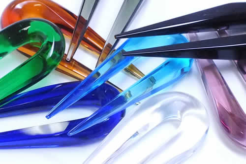 [ 2G GORILLA GLASS ボディピアス ] ゴリラグラスフォーク 2ゲージ Forks 2ga ホーク ゴリラグラスジュエリー 海外ブランド 金属アレルギー対応 メンズ レディース ゴリラガラス プラグ ダブルフレア ガラス製 ゴリラグラス社製 ガラスジュエリー クリア 透明 U字型