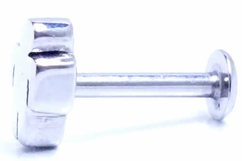 ピクトラブレット（男子）/14ゲージ 14G ピクトさん 人間 人型 トイレのマーク おもしろ オリジナル シャフトはもちろんデザインヘッドもサージカルステンレス316L ボディピアス メンズ レディース 低アレルギー フラット 舌 軟骨ピアス アンテナヘリ 耳たぶ