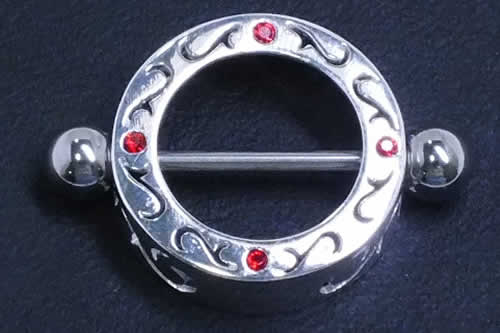 [ 14G ニップル 乳首 ] パレス シルバー925 ニップルピアス ストレートバーベル シールド 14ゲージ 胸 乳輪 ボディピアス メンズ レディース サージカルステンレス316L ボディーピアス 乳首ピアス ジルコニア スターリングシルバー ラインストーン 別売り16Gに変更可能